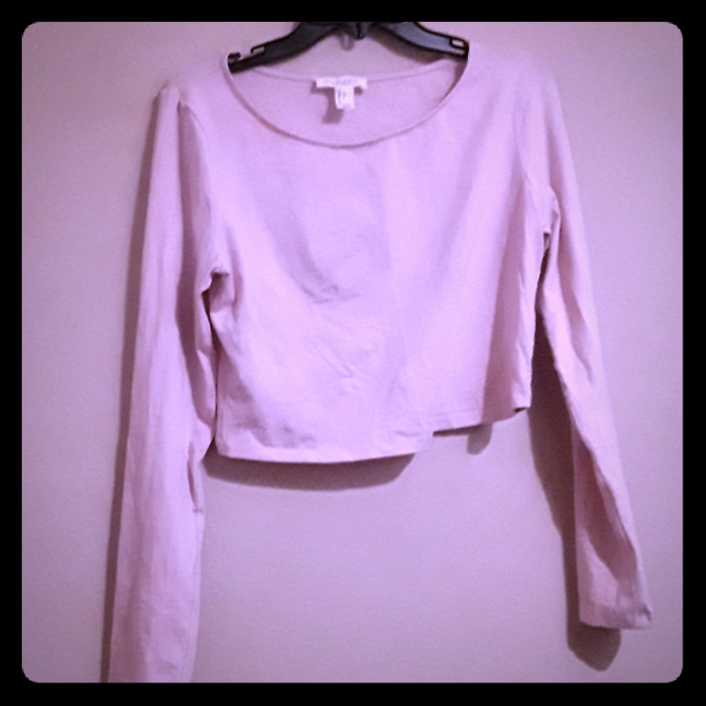 Cute light pink half shirt